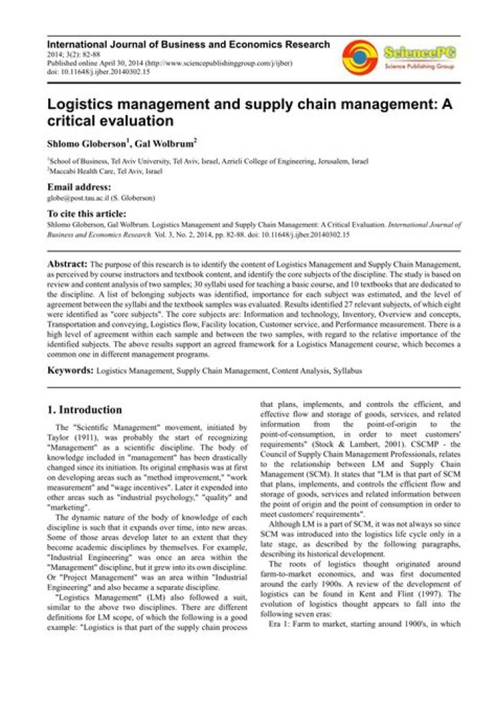 Master PDF Logistics Management for Efficient Supply Chain Operations