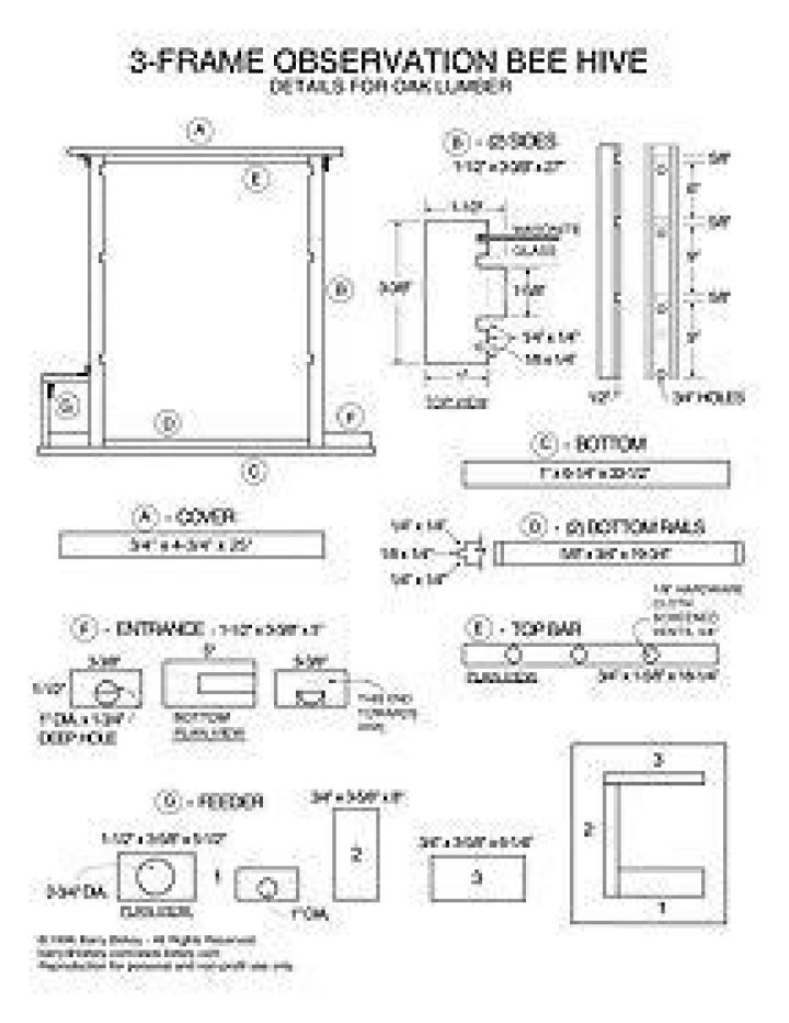 Download PDF Observation Hive Plans for Beekeepers