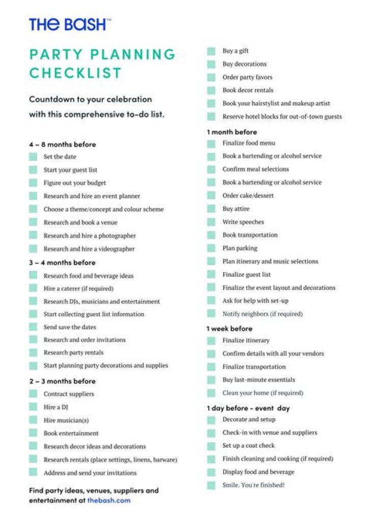 PDF Party Planning Checklist: Stay Organized & Stress-Free