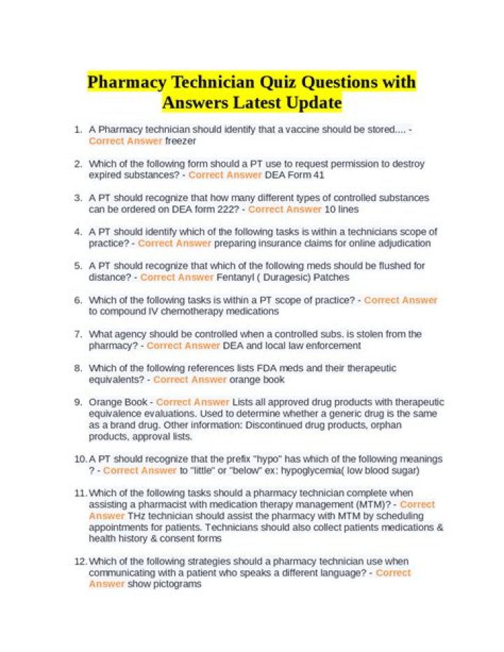 PDF Pharmacy Questions and Answers for Instant Reference