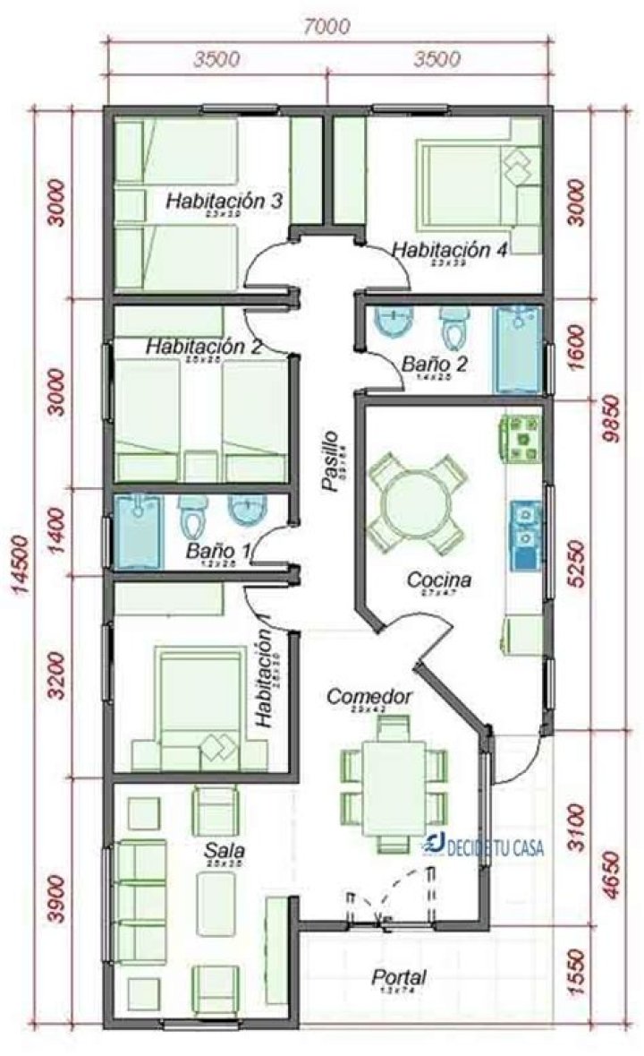 PDF Planos de Casas con Medidas Precisas – Descarga y Medición