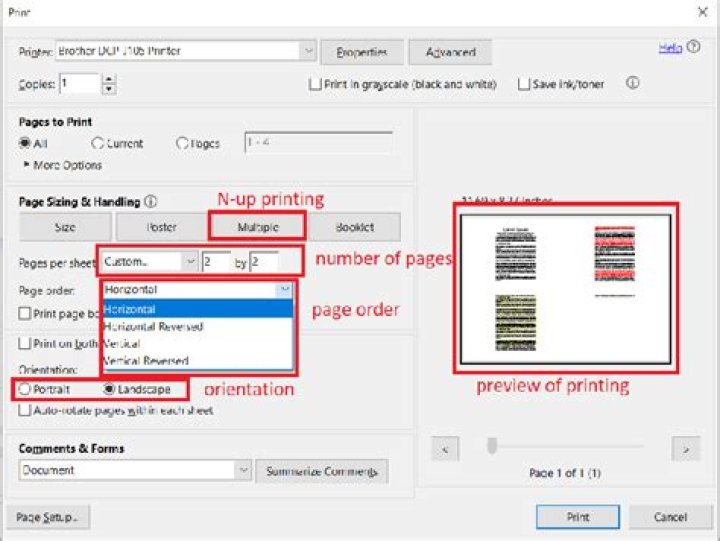 Print 2 Pages on 1 Sheet PDF in One Go