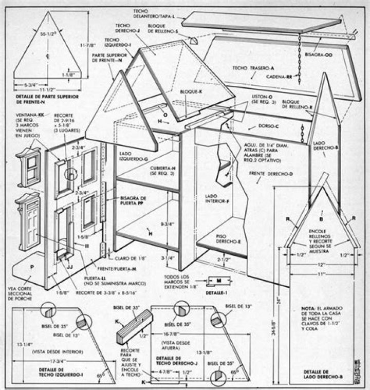 Free PDF Dollhouse Plans – Printable & Downloadable Dollhouse Designs