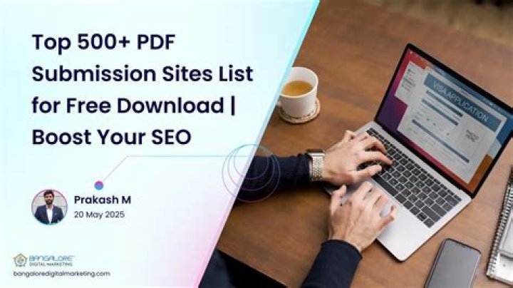 Free PDF Submission Sites List: Get Free PDF Upload Tools Now