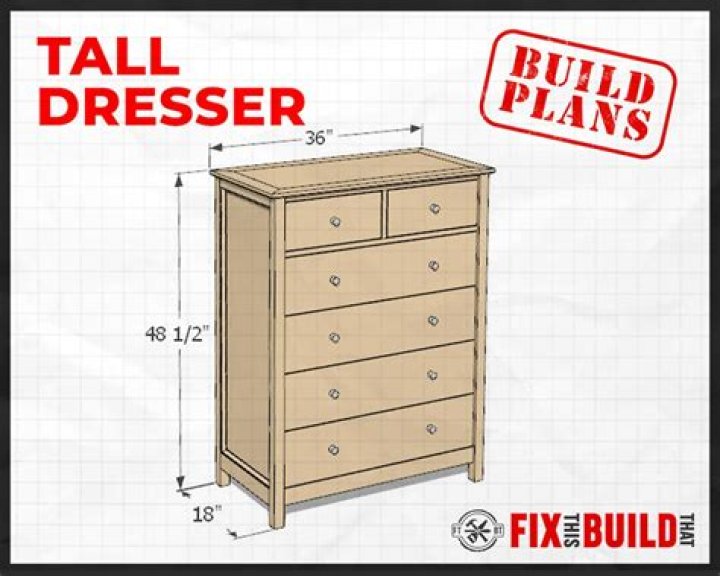 Free PDF Tall Dresser Plans – DIY Woodworking Plans