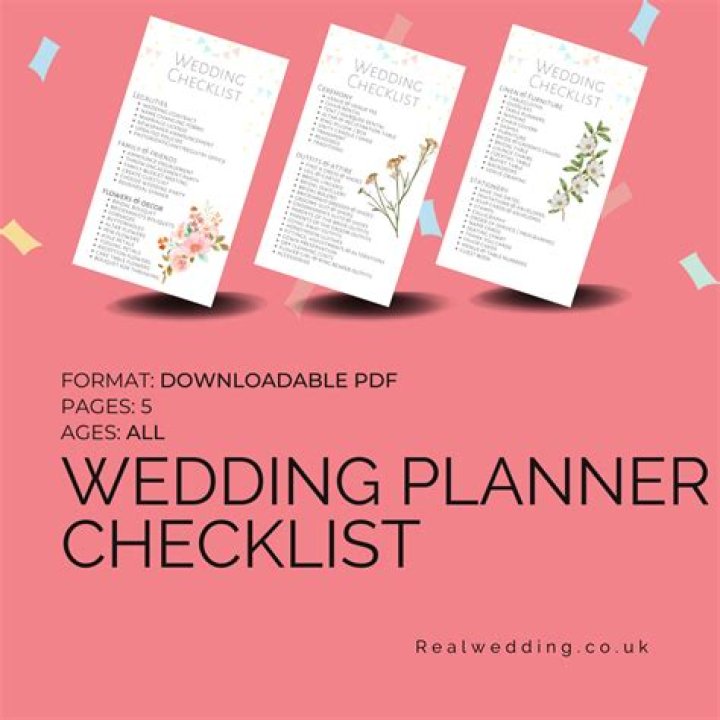 PDF Wedding Planning Checklist to Organize Your Big Day