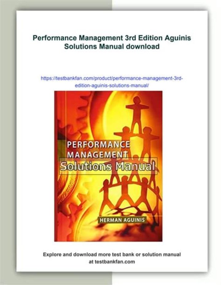 Master Performance Management with Aguinis 4th Edition: Essential PDF Guide