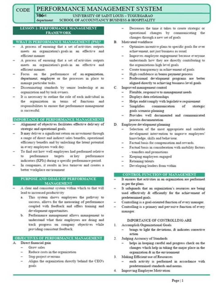 Top Performance Management System PDF Notes for Better Workplace Efficiency