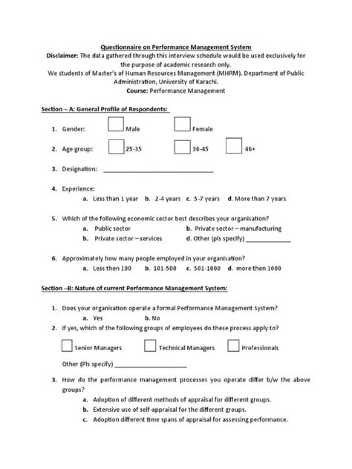 Performance Management System Questionnaire PDF: Streamline Employee Reviews