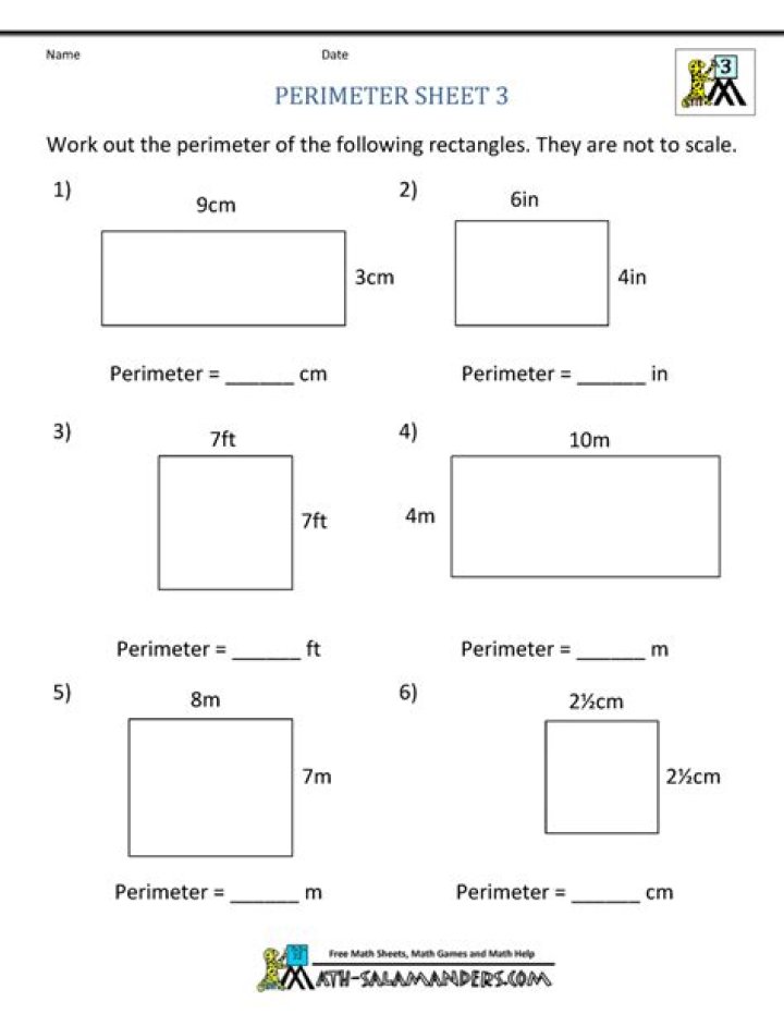 Perimeter PDF Worksheet: Free Download & Practice