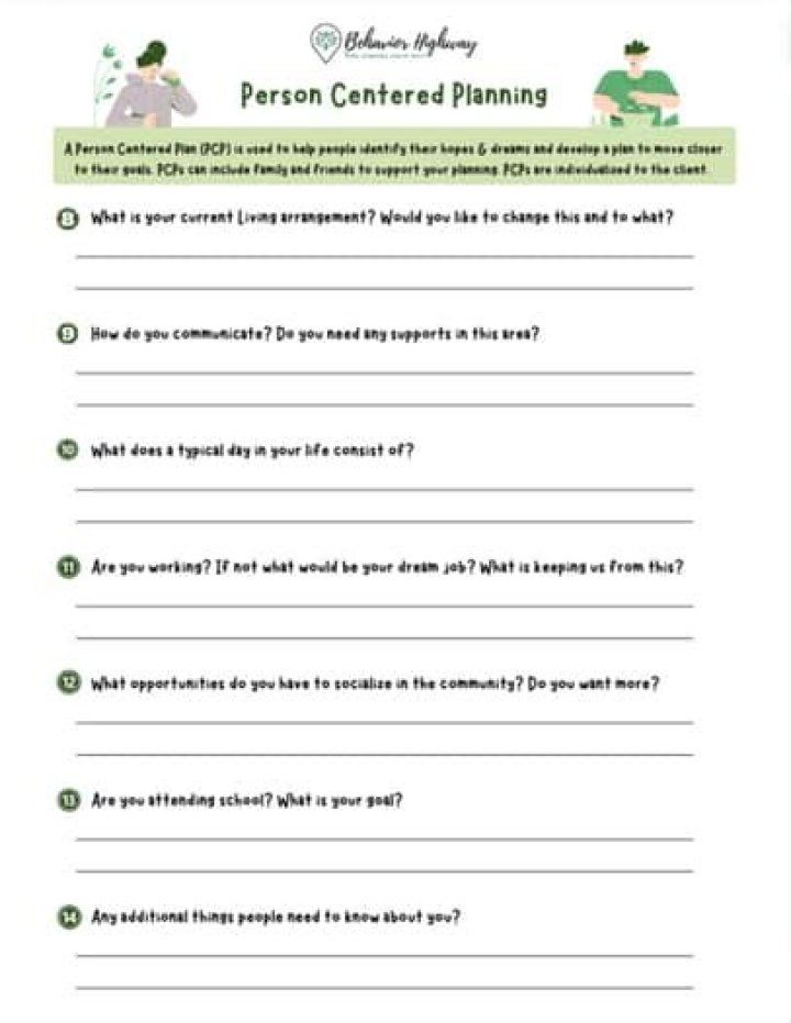 Person-Centered Planning PDF: Guide to Empowering Individual-Driven Solutions