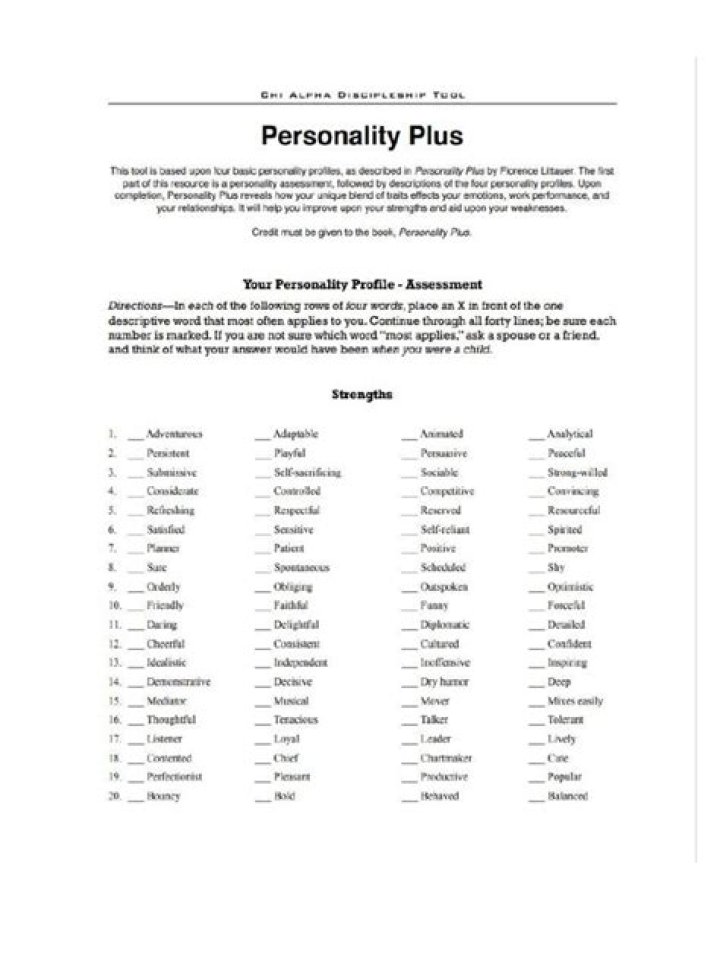 Personality Plus Test PDF: Instant Self-Assessment & Insights