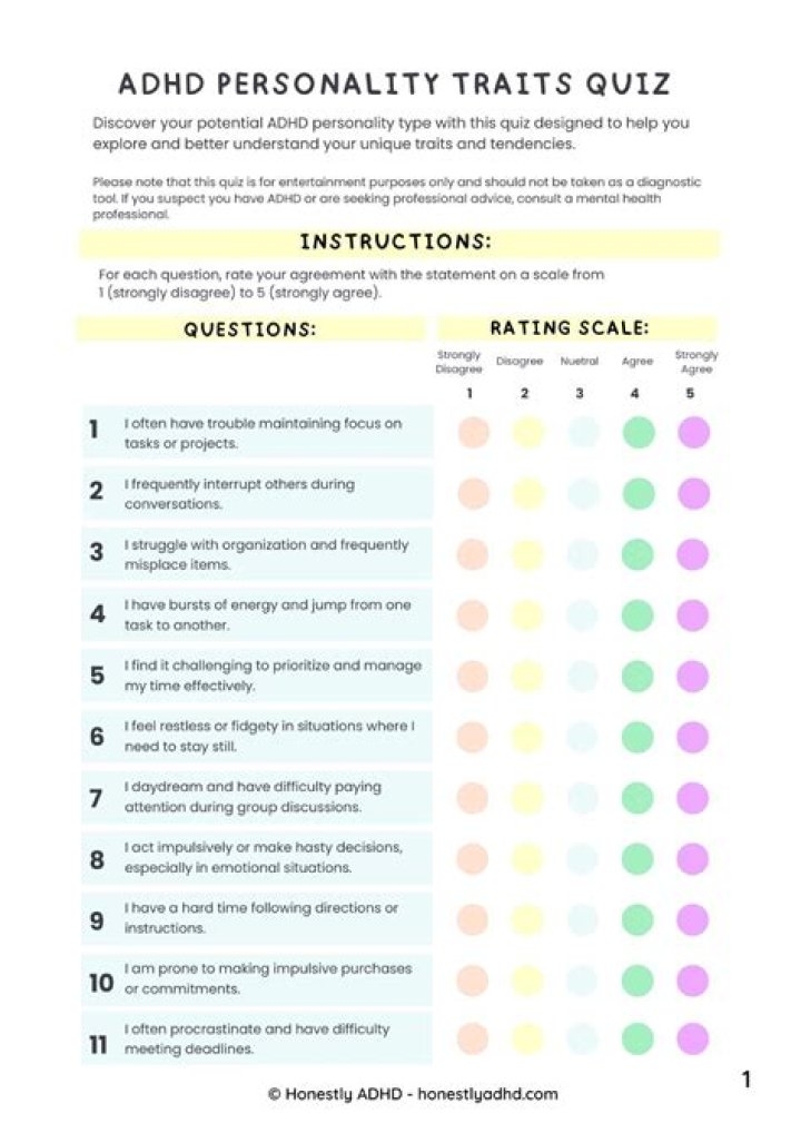 Free Personality Traits Test PDF: Discover Your Core Traits