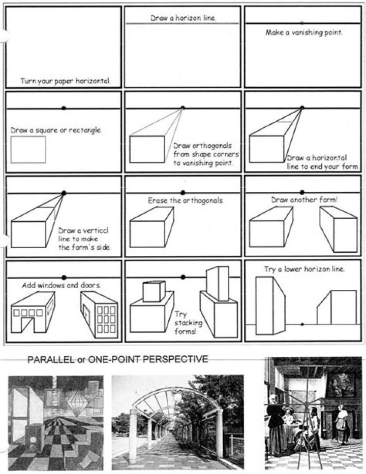 Perspective Drawing Worksheet PDF – Perfect for Artists & Students
