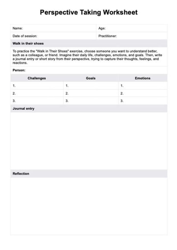 Perspective Taking Worksheets PDF: Build Empathy & Social Skills