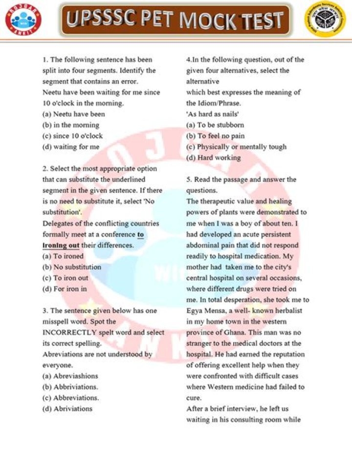 Free Pet Mock Test PDF: Prepare Your Furry Friend Today