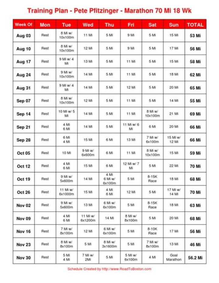 Pfitzinger Marathon Plan 18 70 PDF – Full Training Strategy & Race Guide