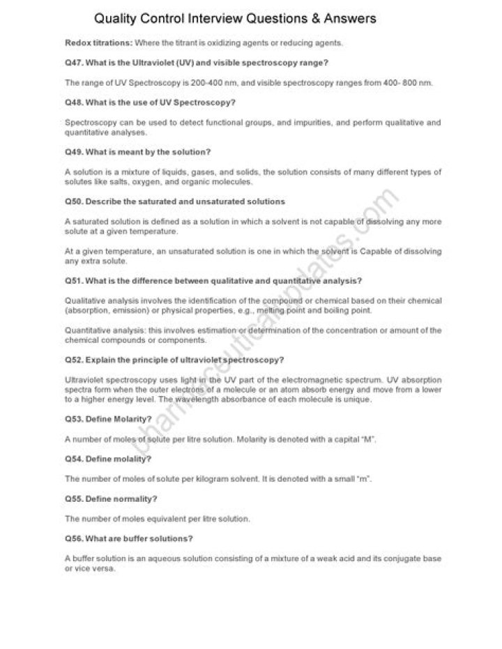Pharma QC Interview Questions & Answers PDF Guide