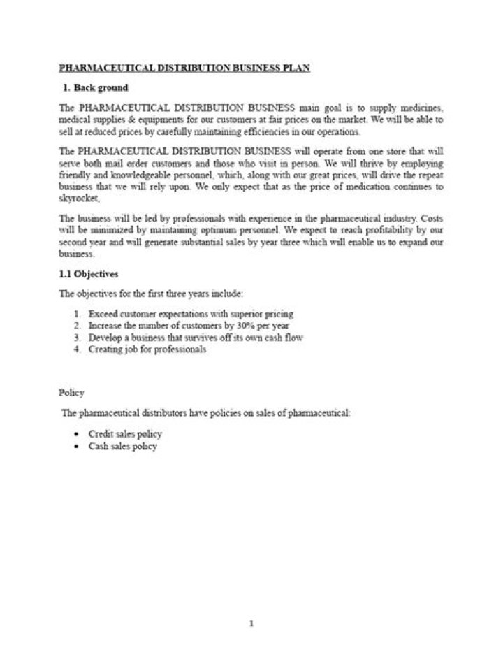 Pharmaceutical Distribution Business Plan PDF: Step-by-Step Guide