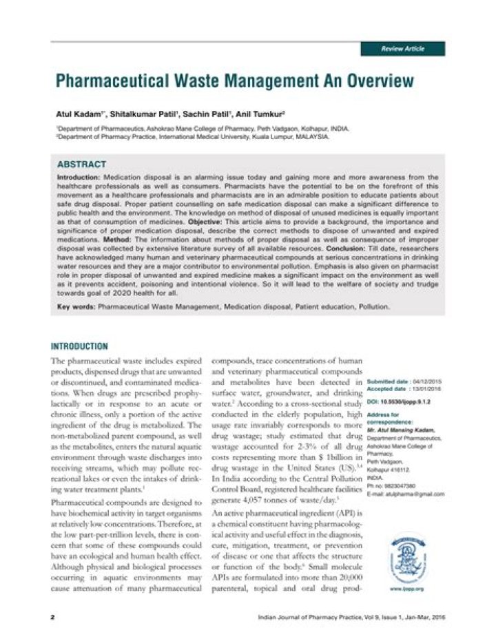 Effective Pharmaceutical Waste Management PDF: Compliance & Best Practices