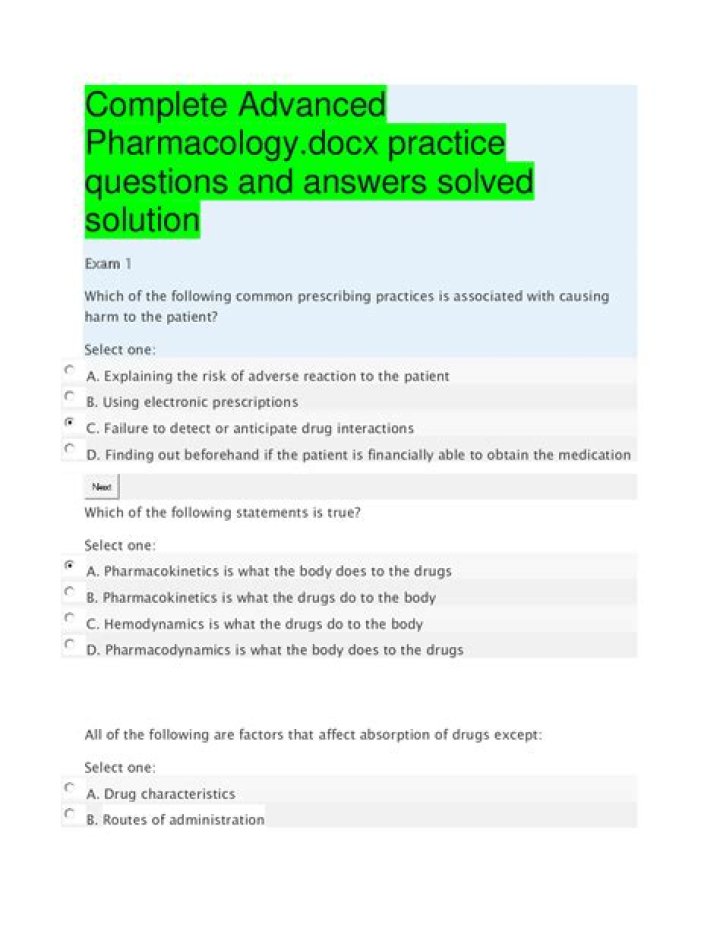Pharmacology Short Questions & Answers PDF: Quick Study Aid