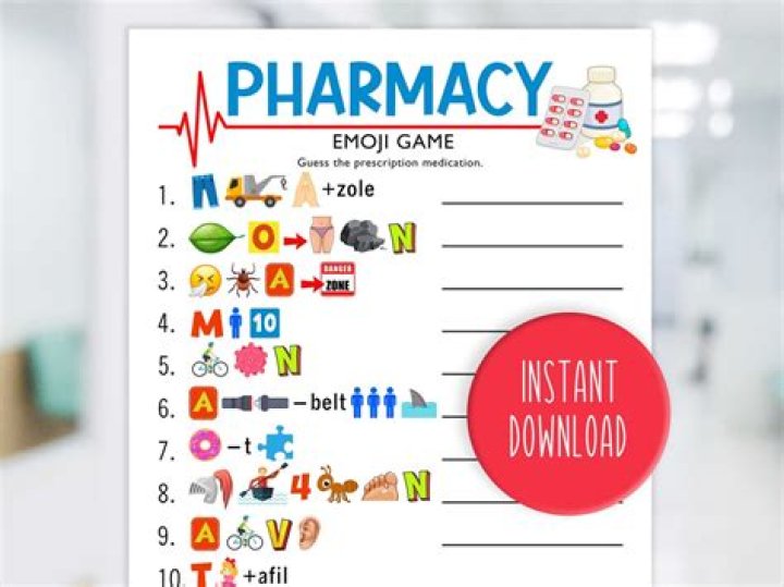 Pharmacy Emoji Game with Answers PDF: Fun Quiz for Pharmacy Lovers