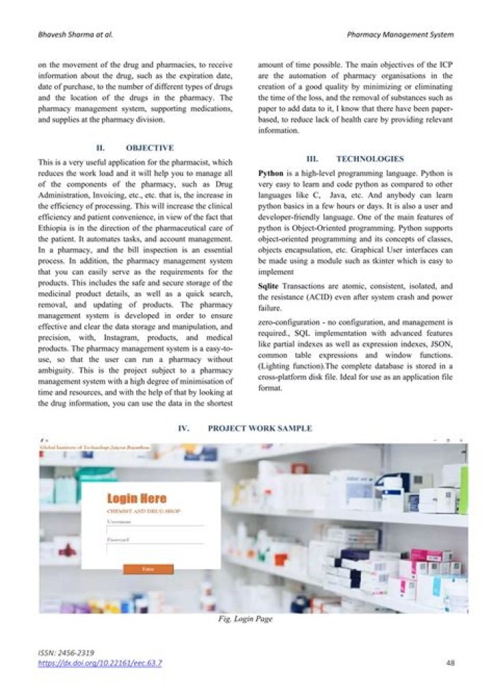 Effortless Pharmacy Management System PDF: Streamline Operations