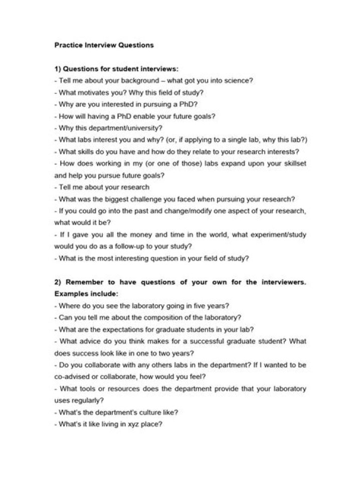 PhD Interview Questions PDF: Top 50 Essential Questions & Expert Insights