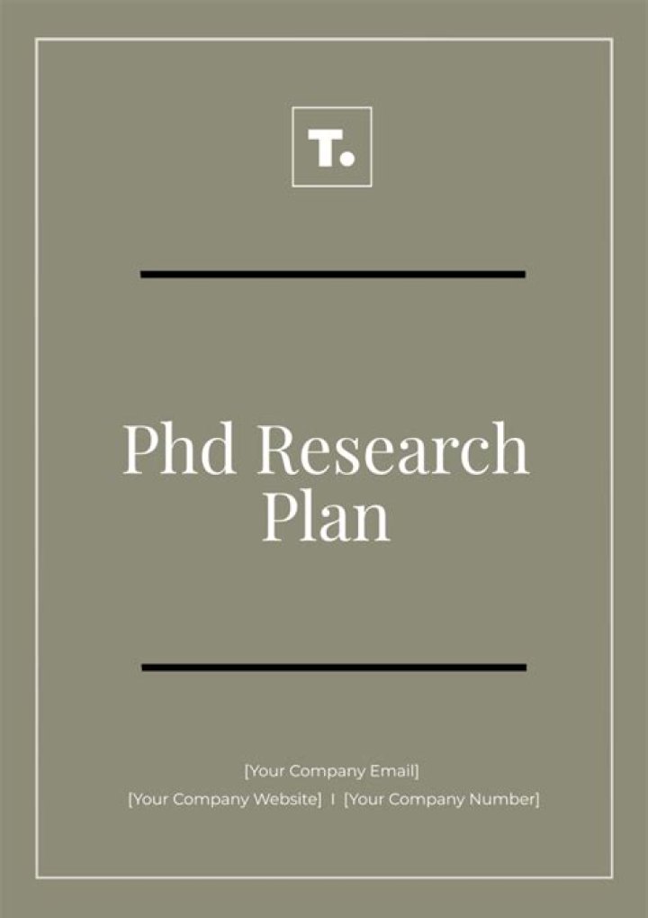 PhD Research Plan Example PDF – Step-by-Step Guide