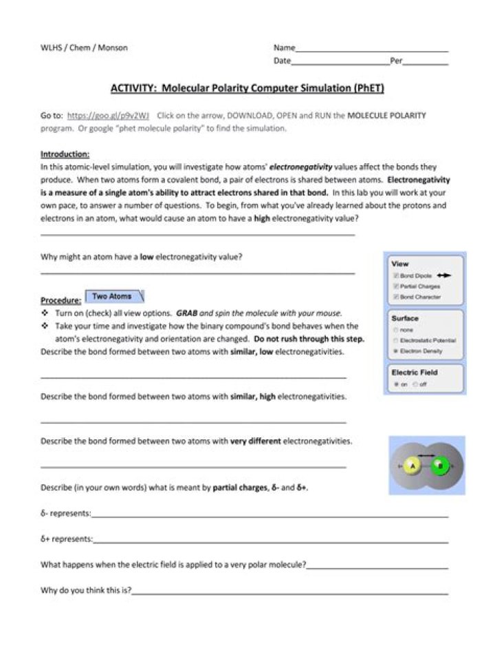 Phet Simulation: Build Molecule Answer Key PDF – Step-by-Step Guide