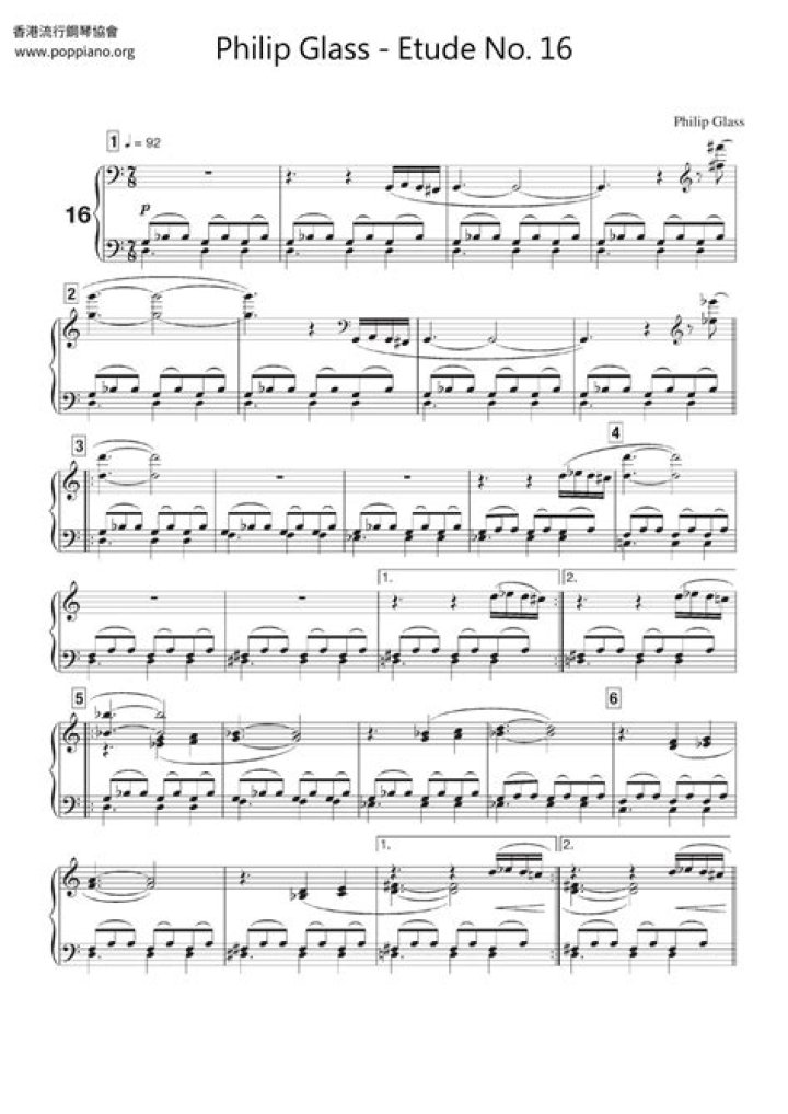 Philip Glass Sheet Music PDF Download – Official Sheet Music