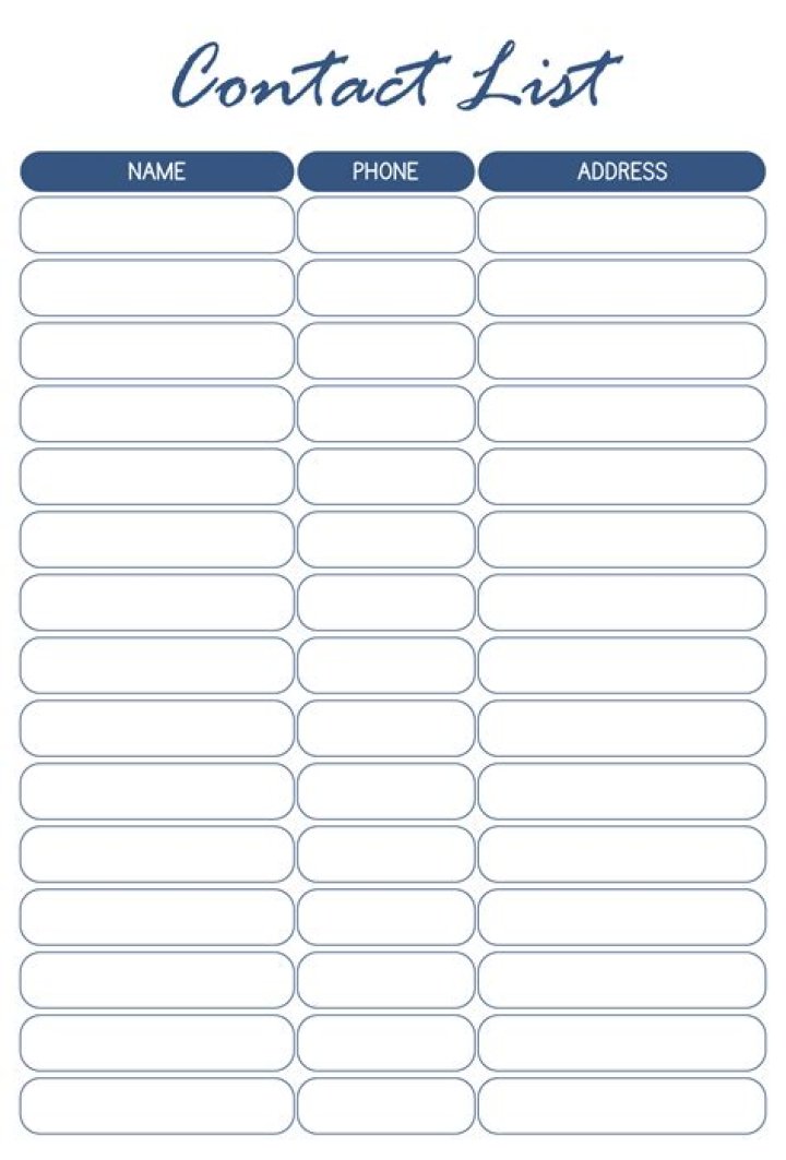 Free Download: Phone Number List PDF