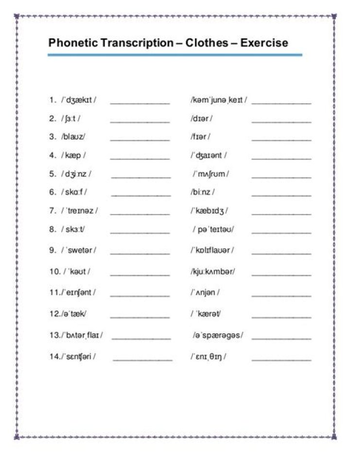 Phonetic Transcription Practice Worksheet PDF: Perfect for Language Learners