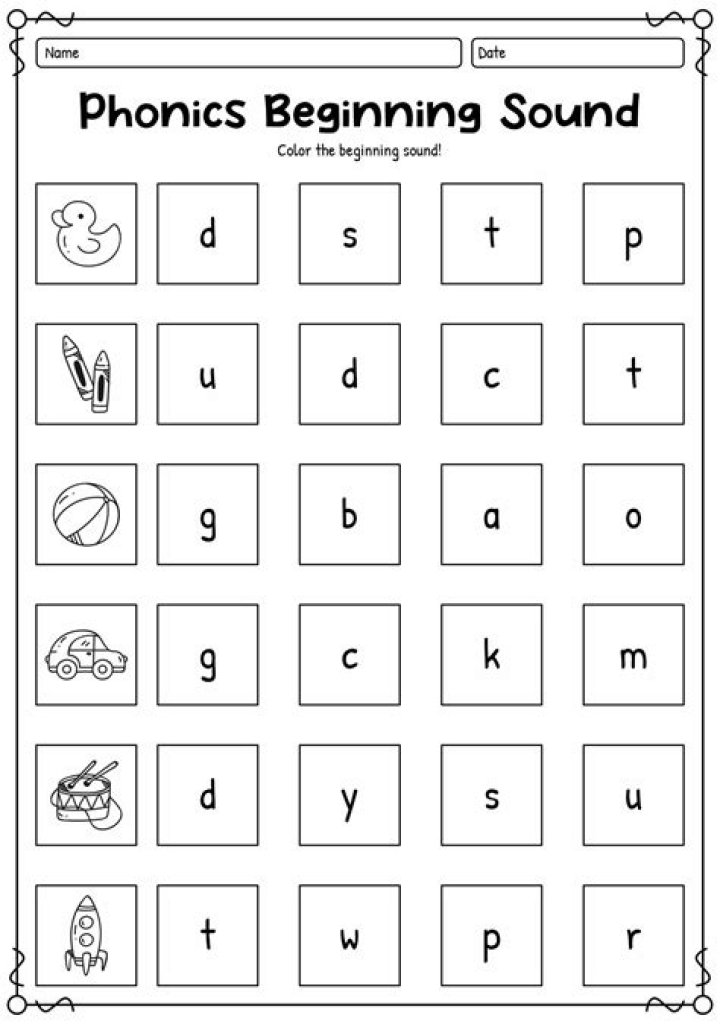Free Phonics Sounds Worksheets PDF for Early Readers
