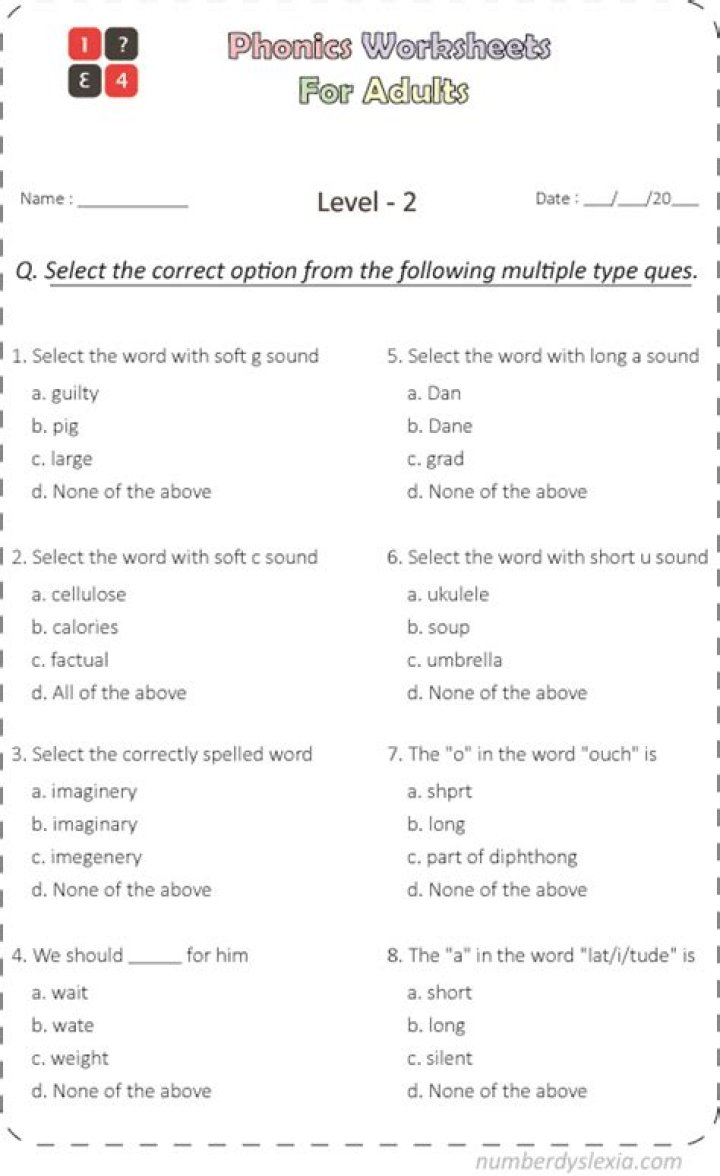 Phonics Worksheets for Adults PDF: Boost Reading Skills Today