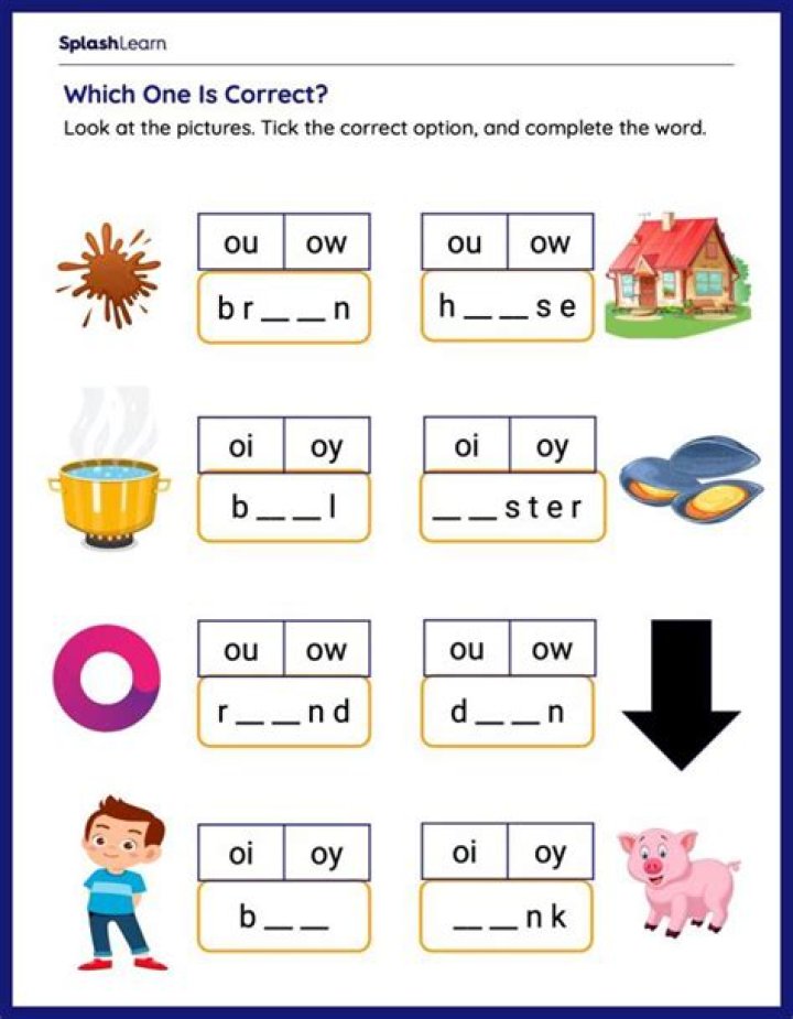 Free Printable Phonics Worksheets PDF for Grade 2 Students