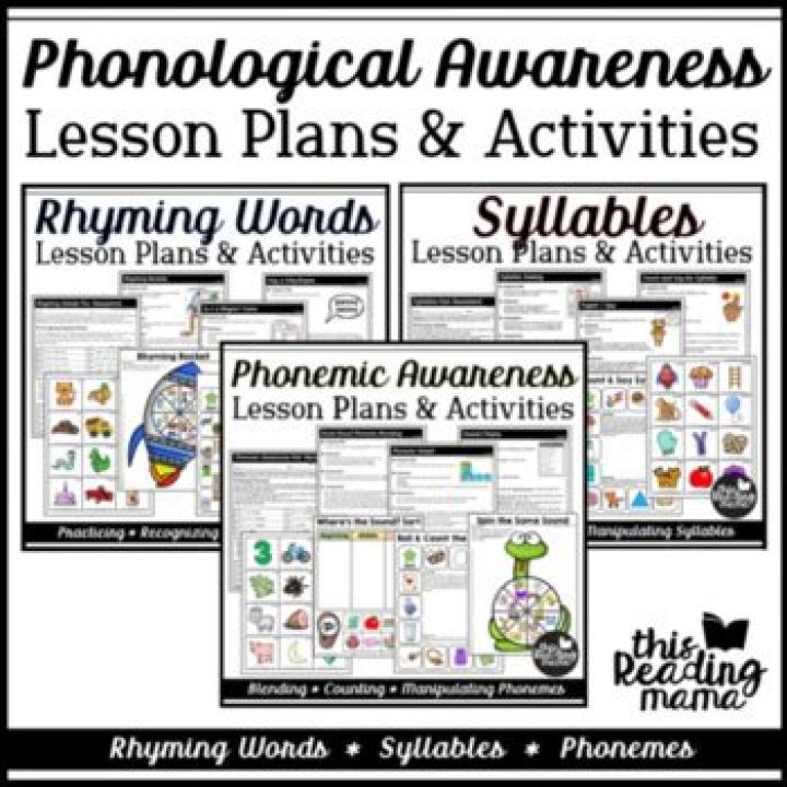 Phonological Awareness Lesson Plans PDF – Free Download