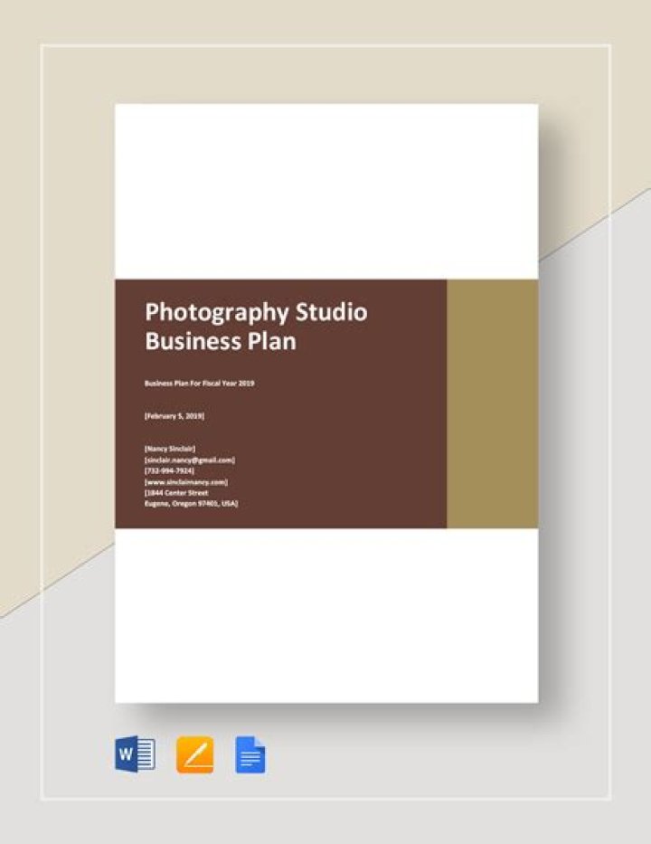 Photography Business Plan Template PDF: Launch Fast & Profitable