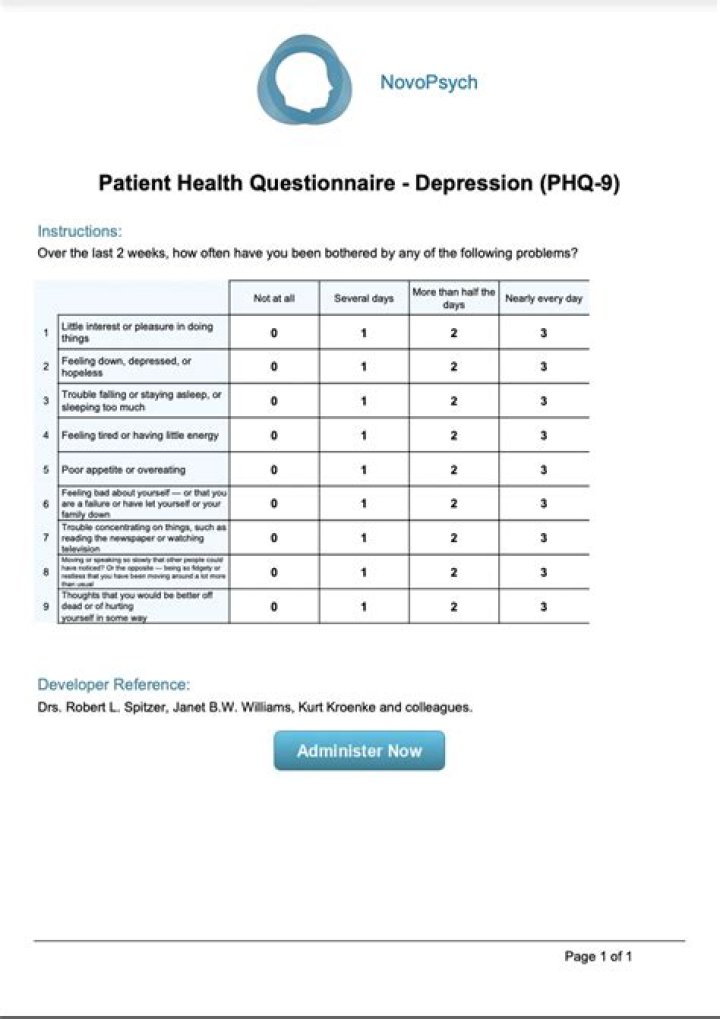 Phq 2 Questions PDF: Quick Screening Tool for Depression