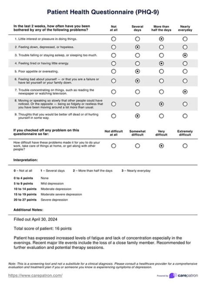 Phq-9 Questions PDF: Free Downloadable Screening Tool