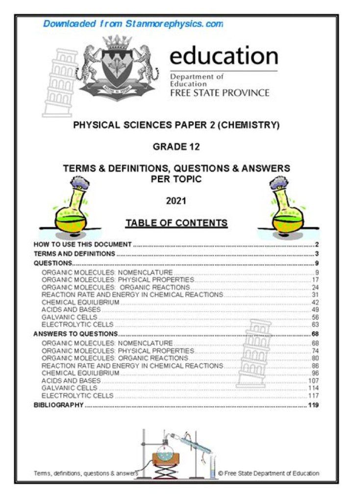 Physical Chemistry 2: Questions & Answers PDF – Master Exam Readiness
