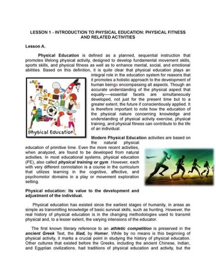 Comprehensive Physical Fitness Test in Physical Education PDF Guide