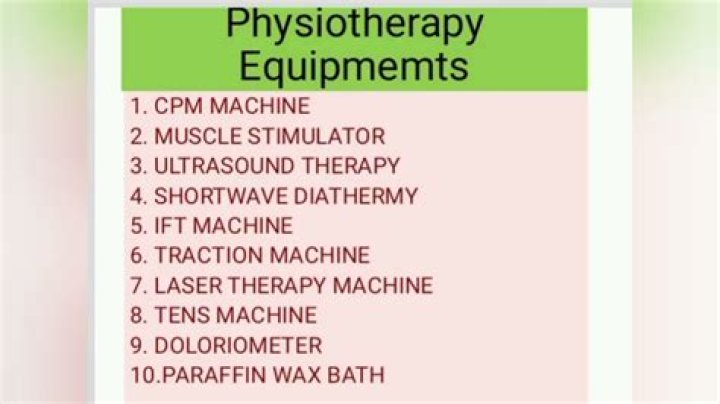 Physiotherapy Equipment List with Pictures PDF – Complete Guide