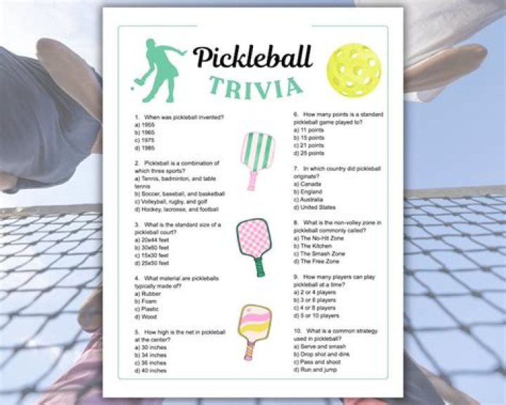 Pickleball Trivia Questions and Answers PDF for Fans