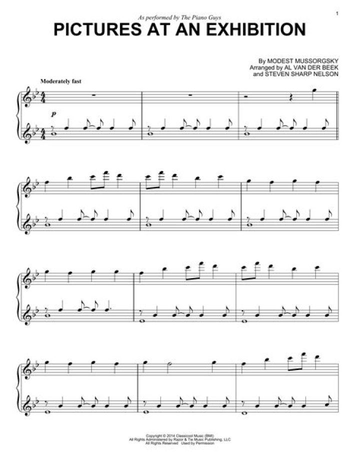 Exhibition Sheet Music PDF: Vibrant Art & Sheet Music Display