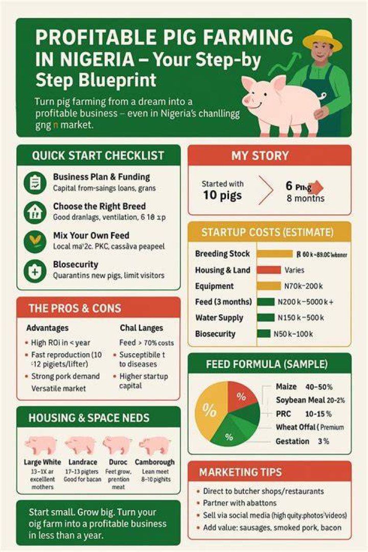 Complete Piggery Farming Business Plan PDF for Profitable Startup