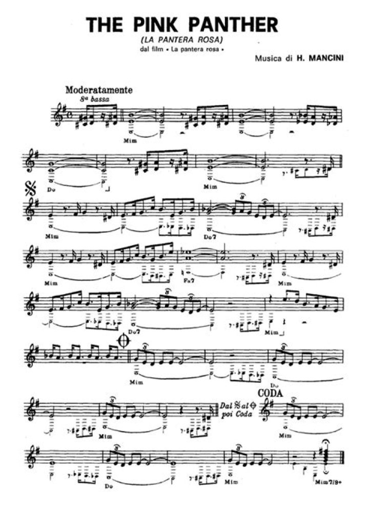 Free Pink Panther Sheet Music PDF – Instant Download
