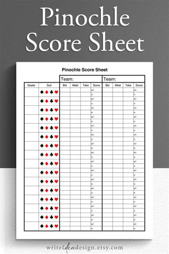 Pinochle Cheat Sheet PDF Free – Download Instantly