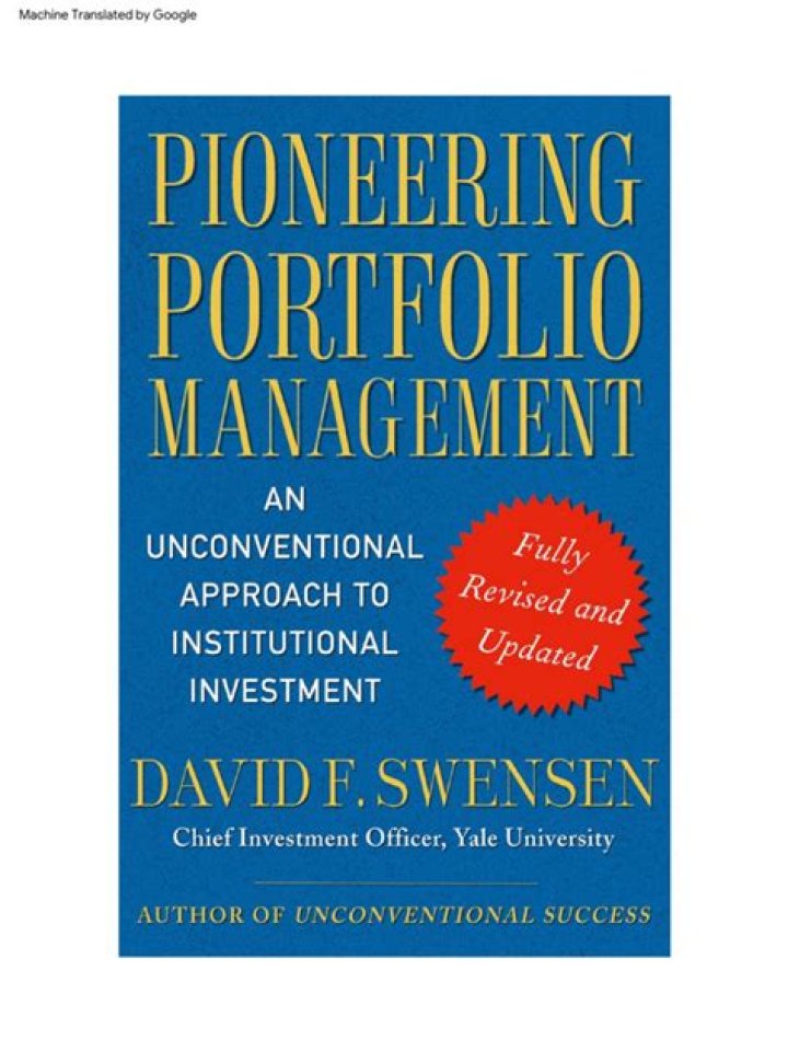 Pioneering Portfolio Management by David Swensen: A Groundbreaking PDF Guide