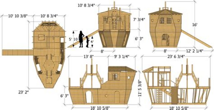 Download Pirate Ship Playhouse Plans PDF – Build Your Own Treasure Ship Home